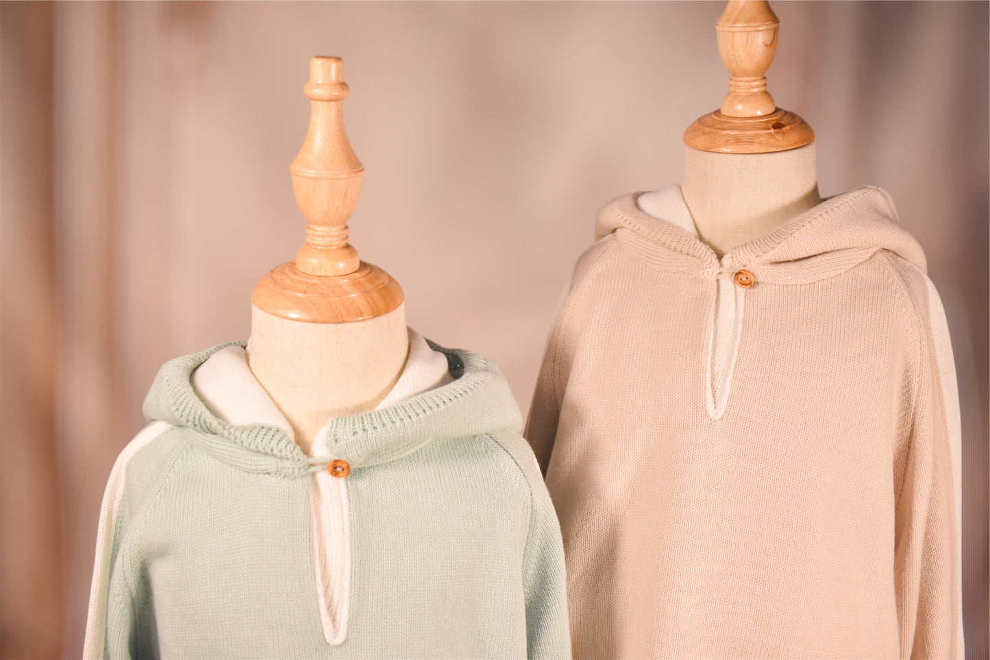 Granlei Knit Hoodie Set - Jade/Ivory
