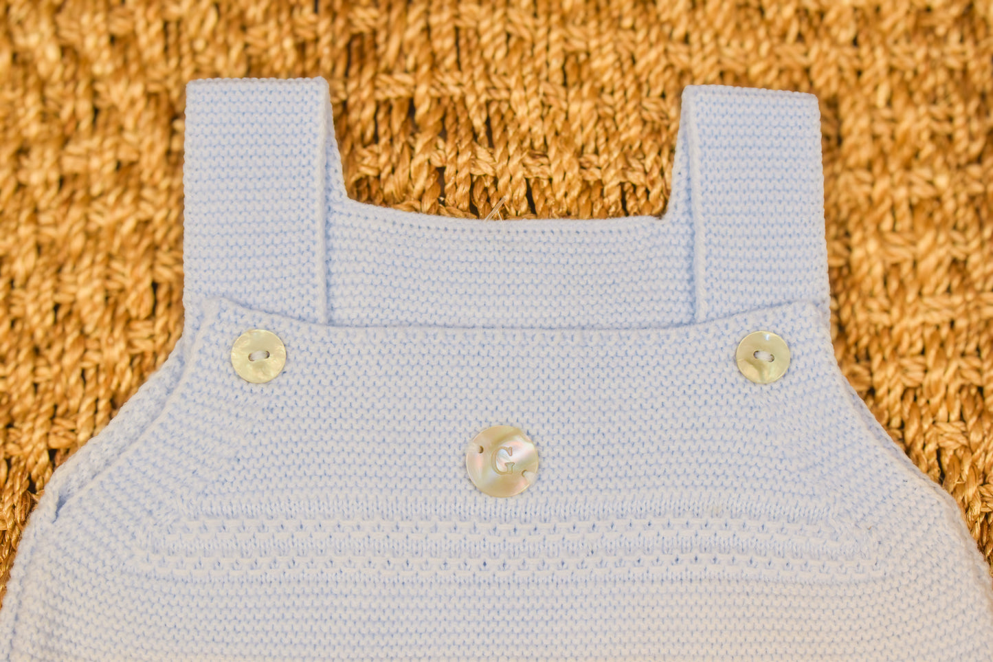 Baby Knit Footed Dungaree
