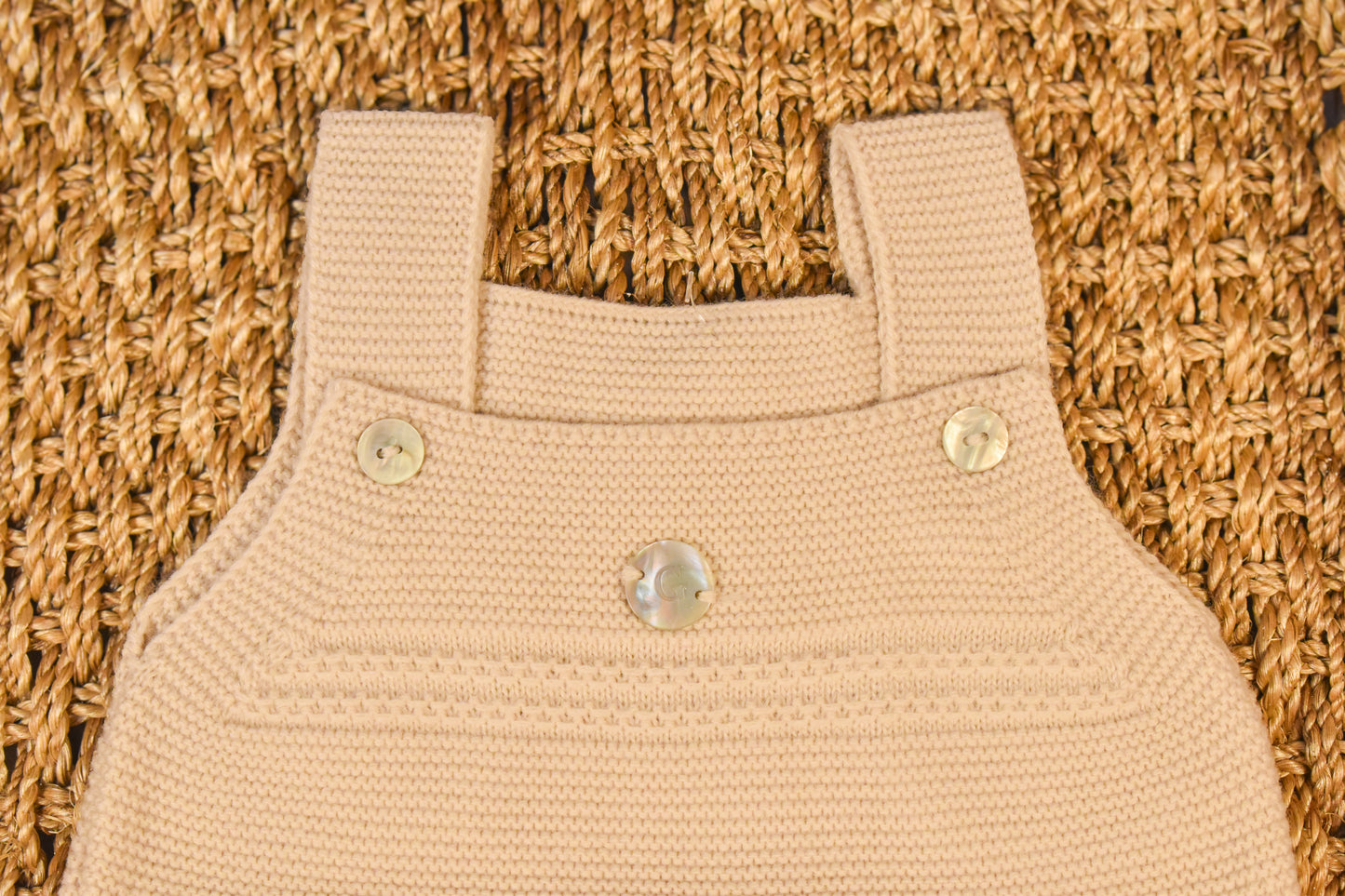 Baby Knit Footed Dungaree