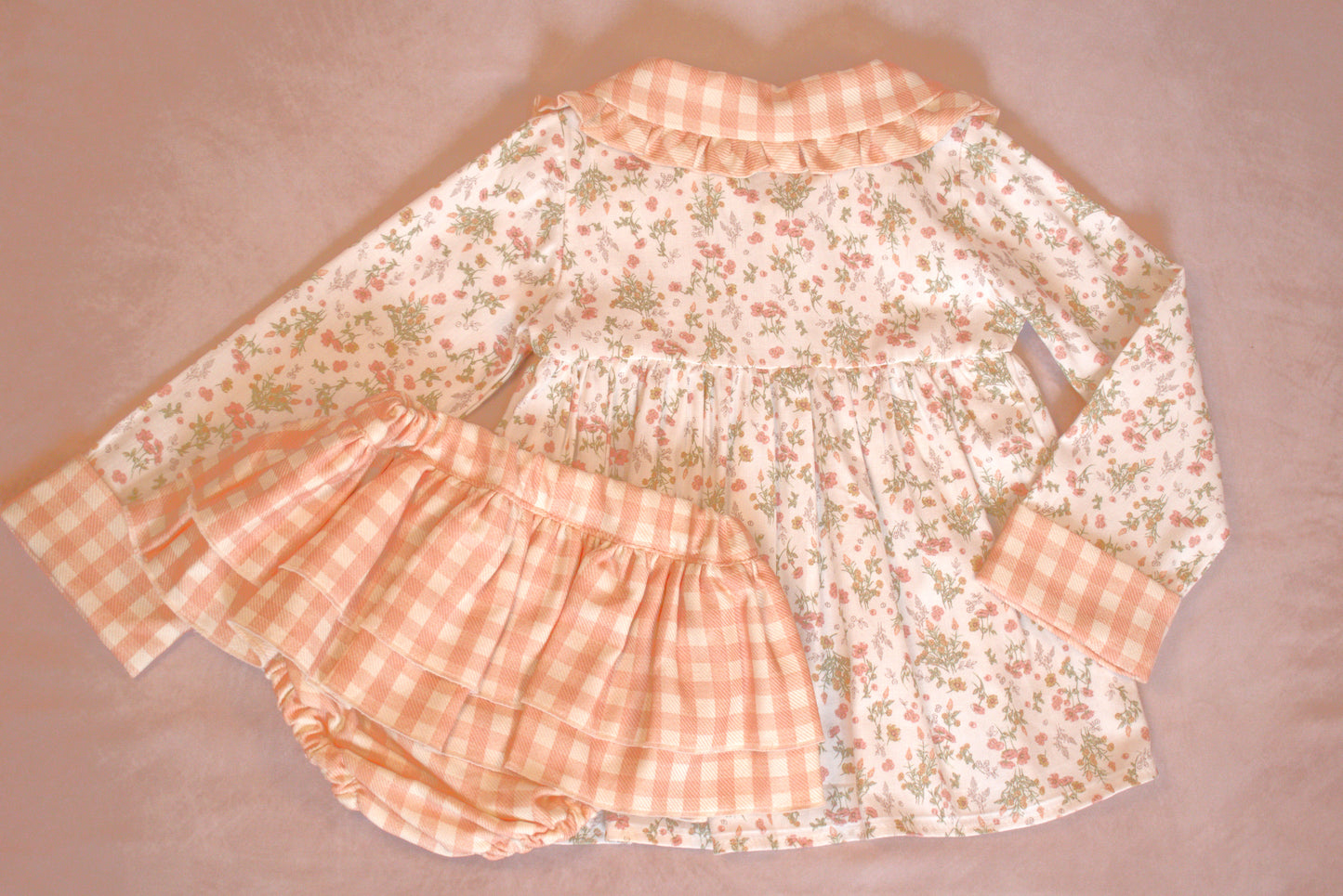 Autumn Rose Gingham Set