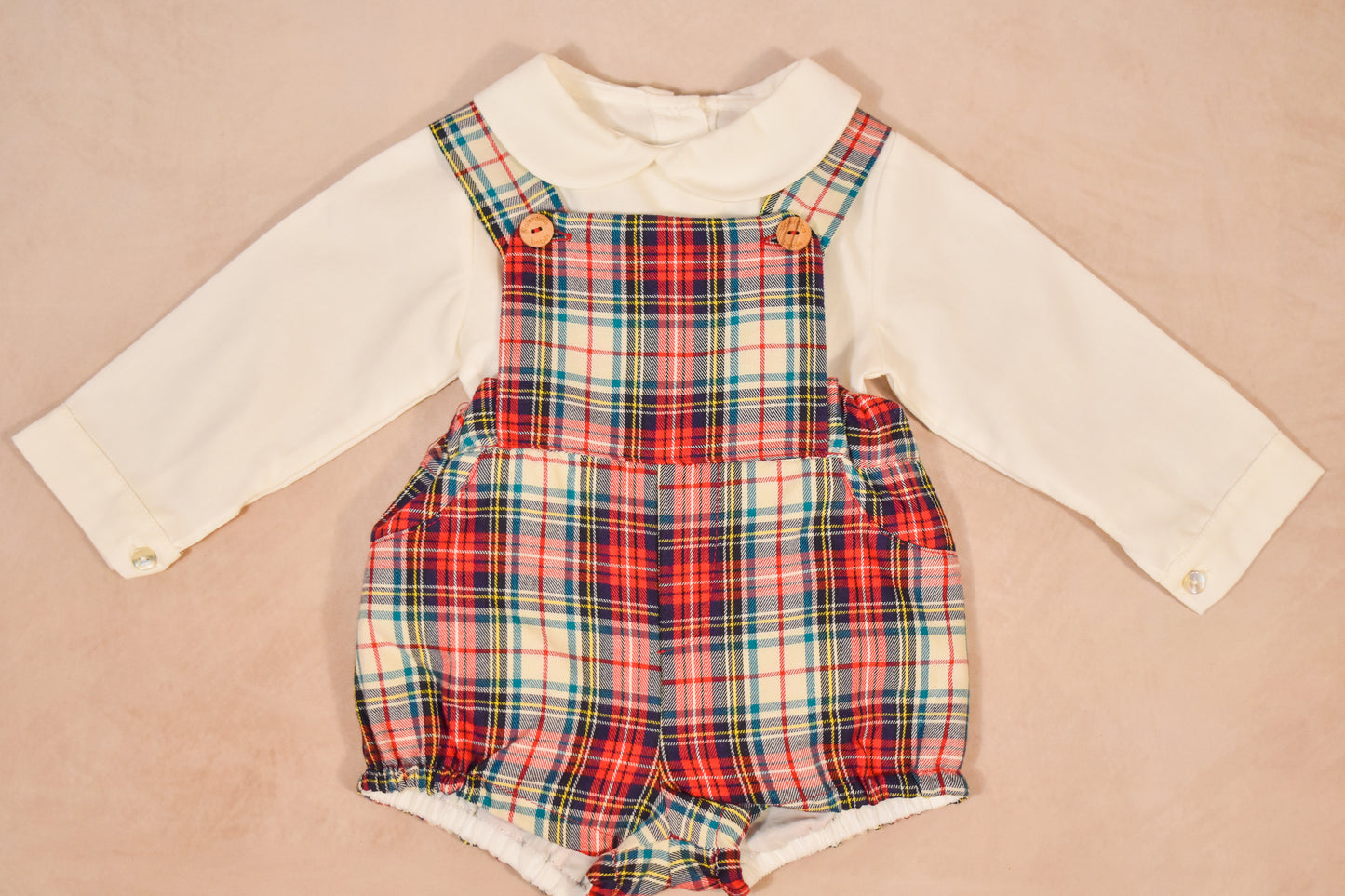 Classic Plaid Suspender Set