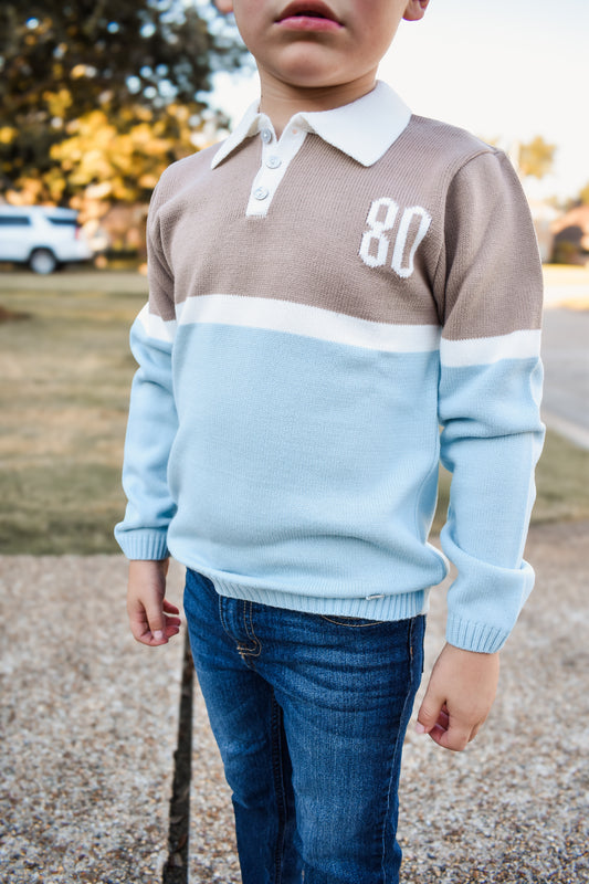 Granlei 1980 Knit Polo “80” Top