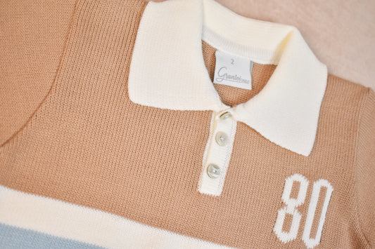 Granlei 1980 Knit Polo “80” Top