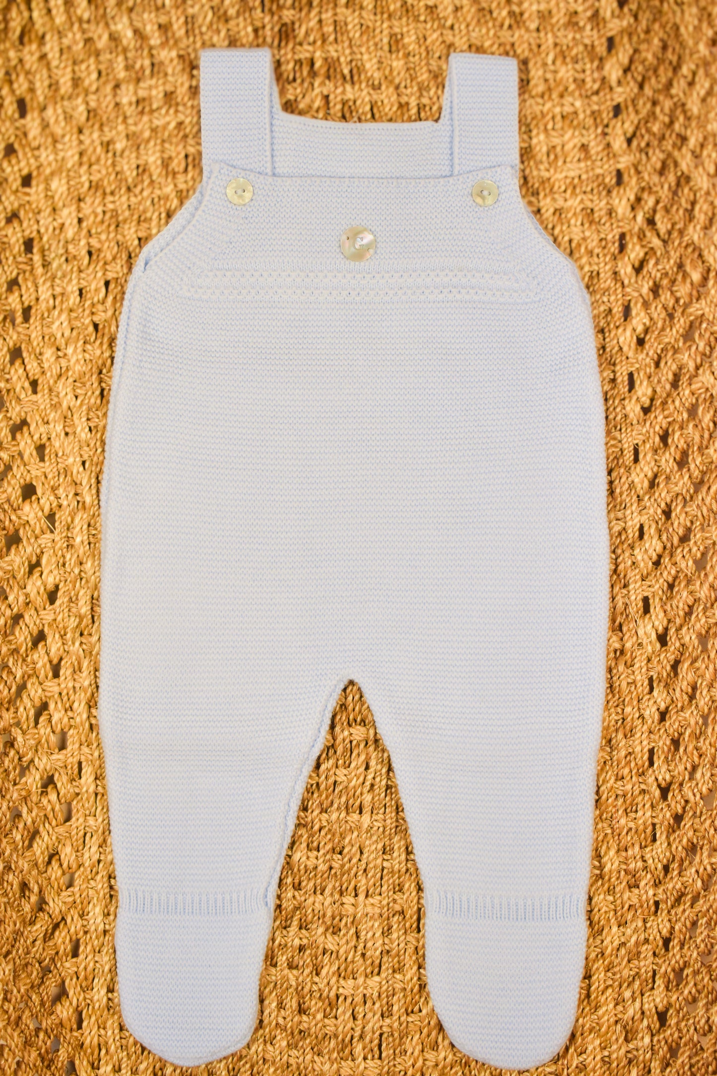 Baby Knit Footed Dungaree
