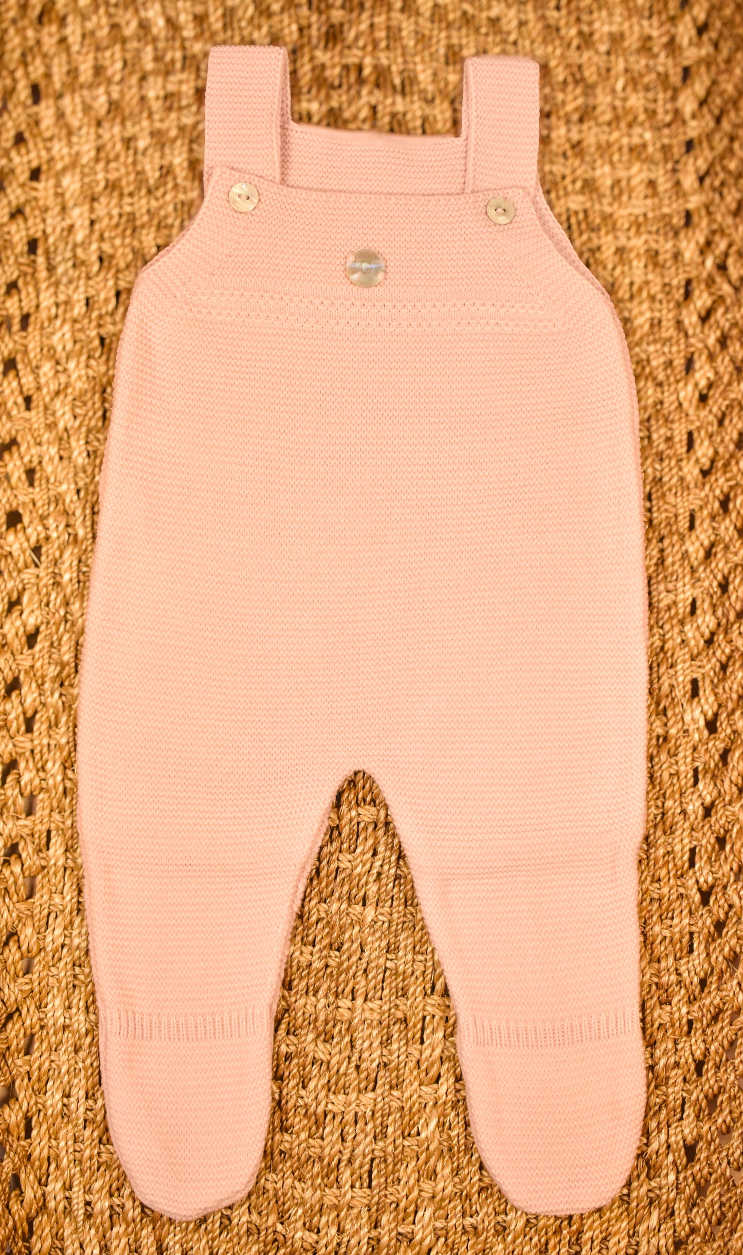 Baby Knit Footed Dungaree