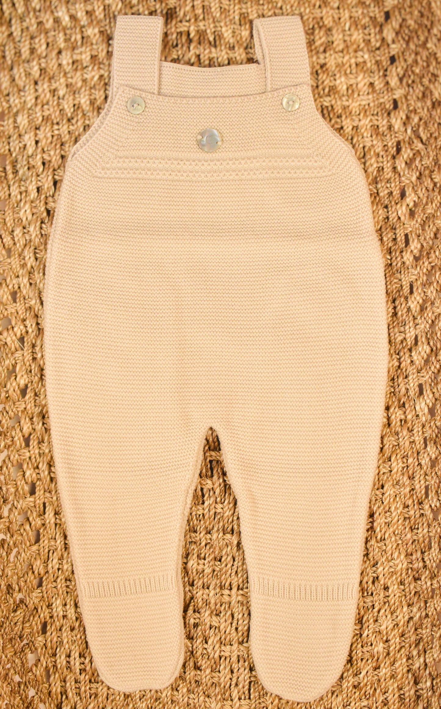 Baby Knit Footed Dungaree