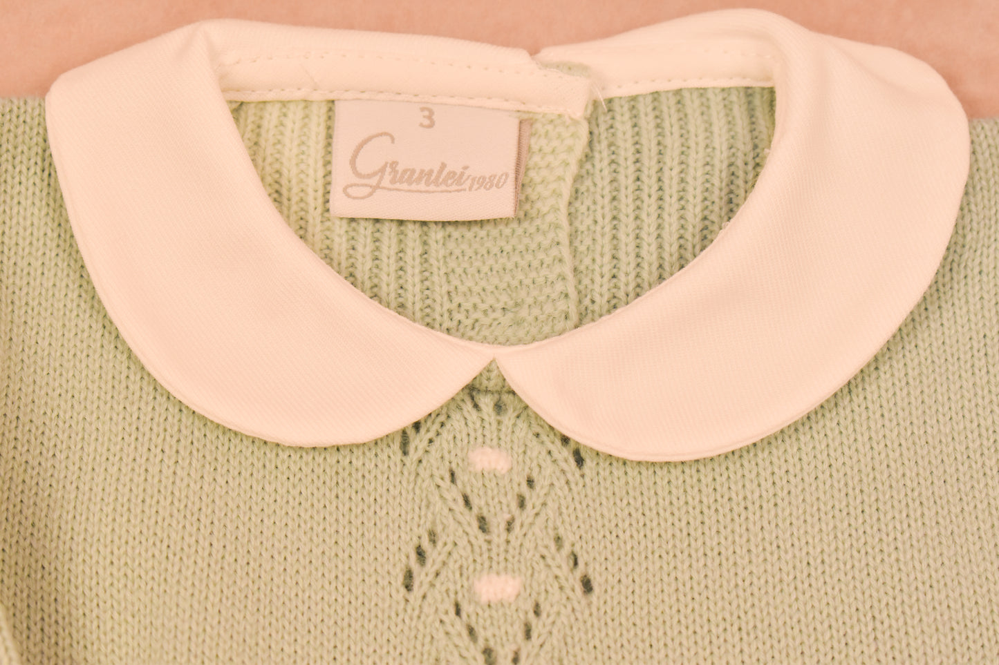 Peter Pan Collar, Knit Footed Romper