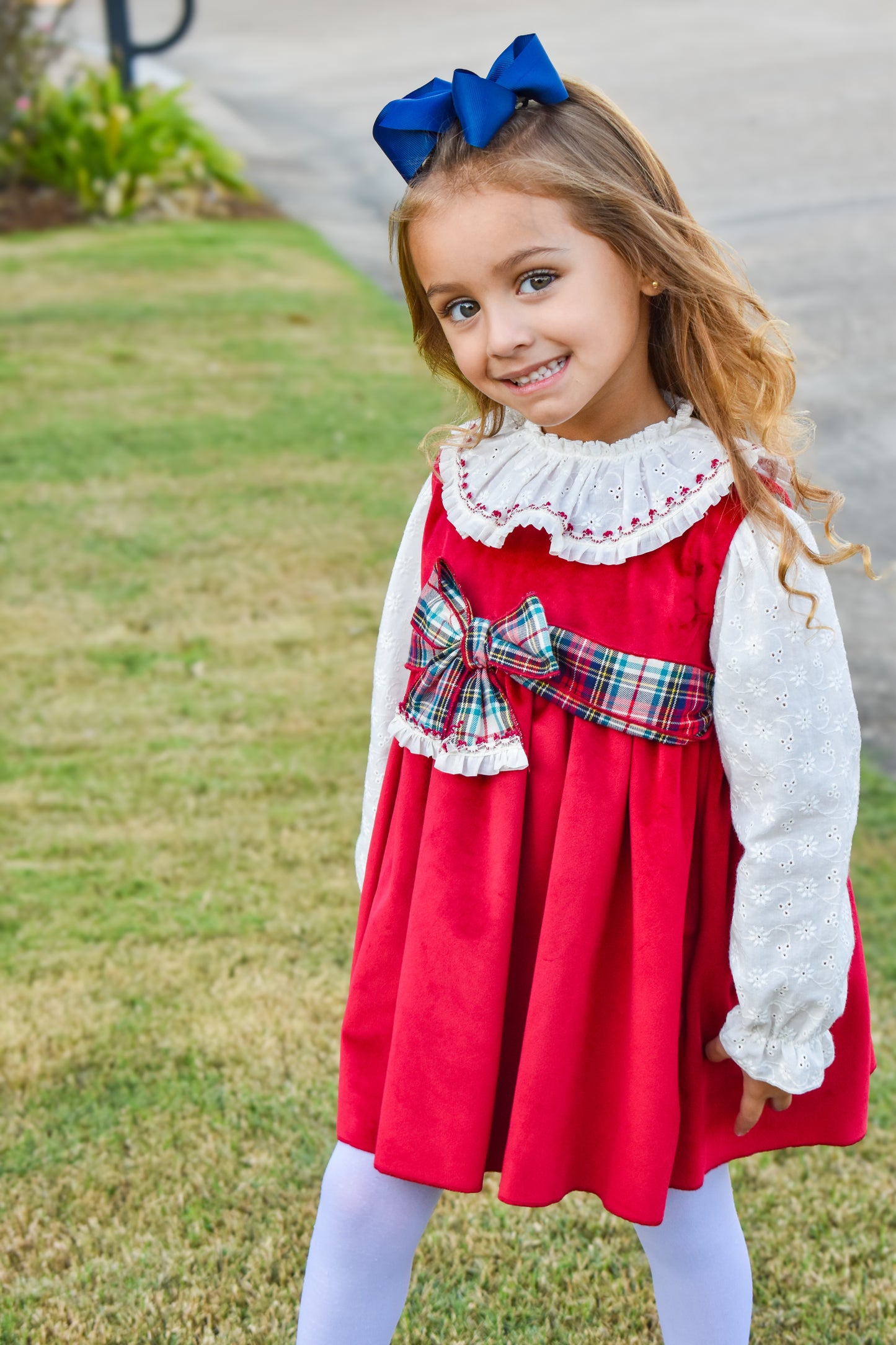 3-Piece Pinafore Holiday Dress