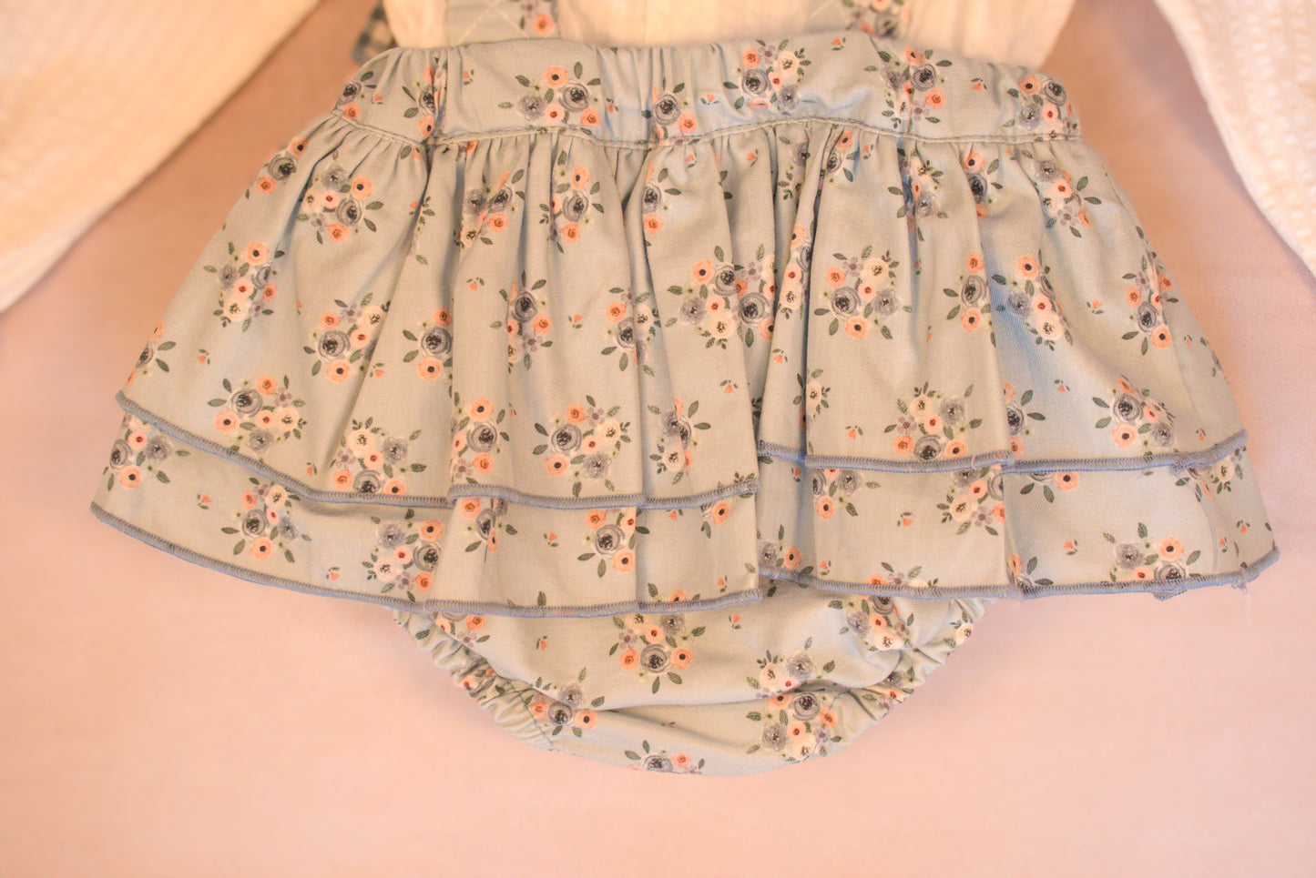 Blue Blossom Suspender Set (2-Piece)