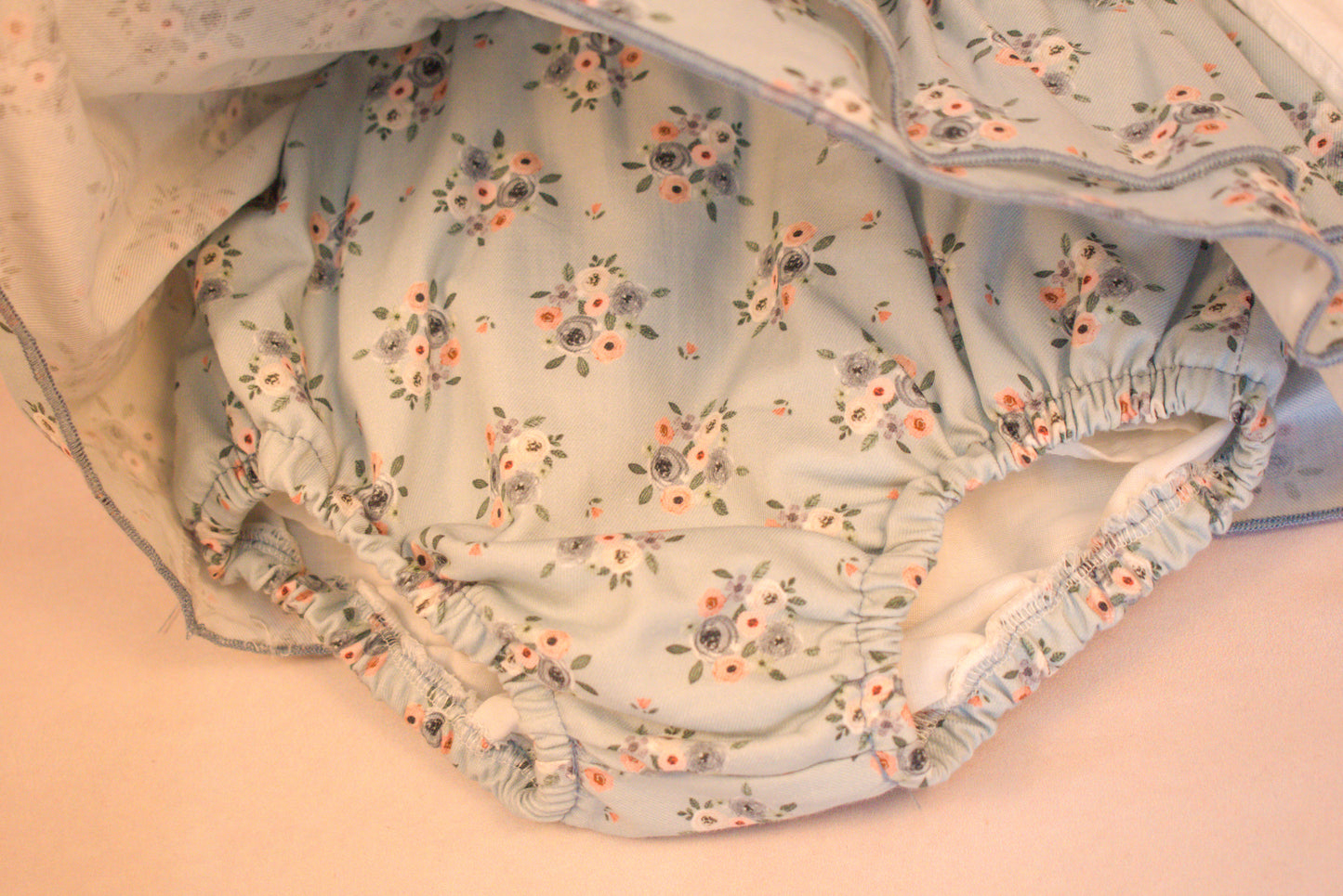Blue Blossom Suspender Set (2-Piece)