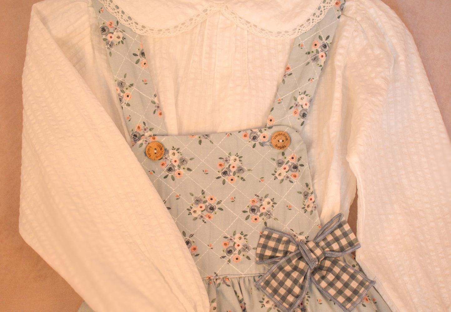 Blue Blossom Suspender Set (2-Piece)