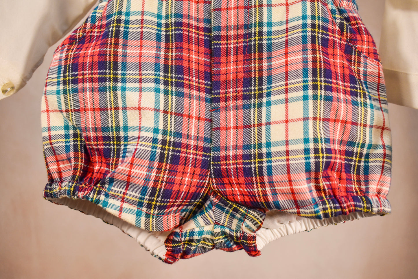 Classic Plaid Suspender Set