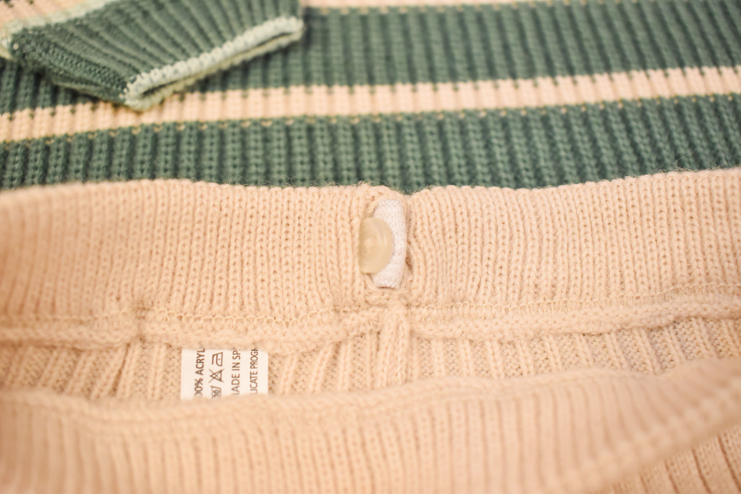 Striped Knit Set, Granlei 1980,.