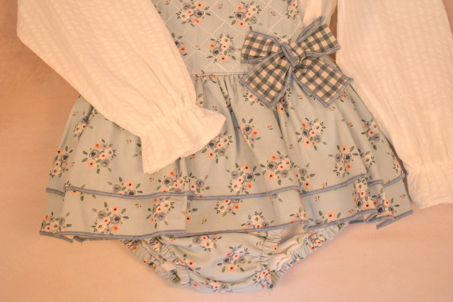 Blue Blossom Suspender Set (2-Piece)