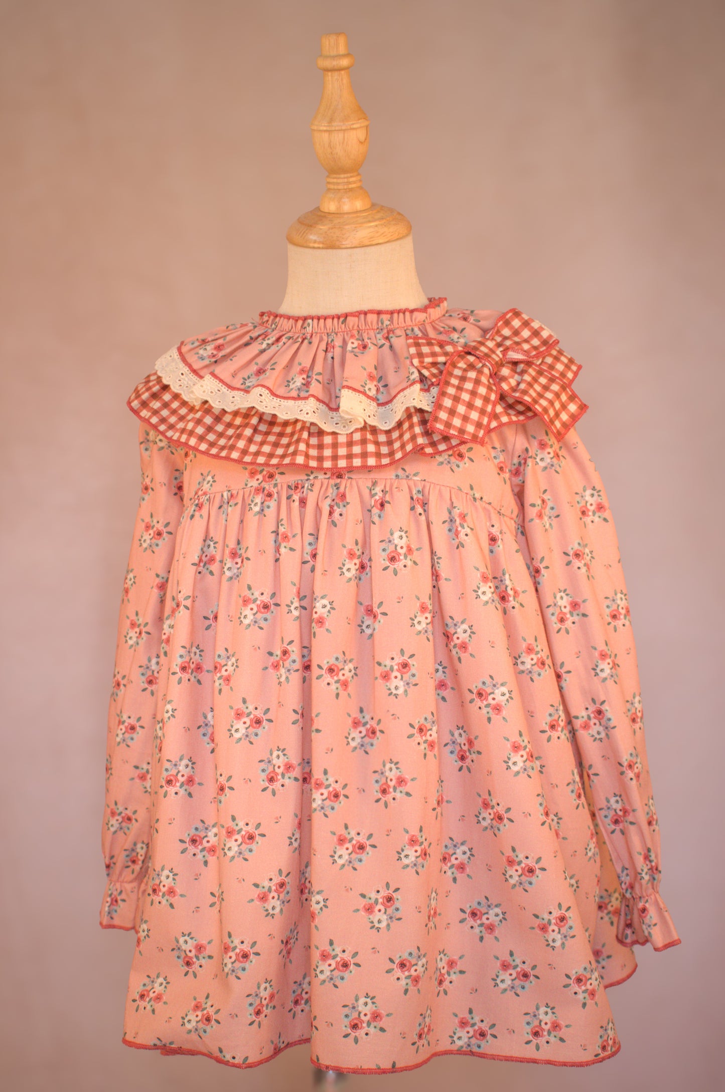 Autumn Rosewood Garden Dress Set (2-Piece)