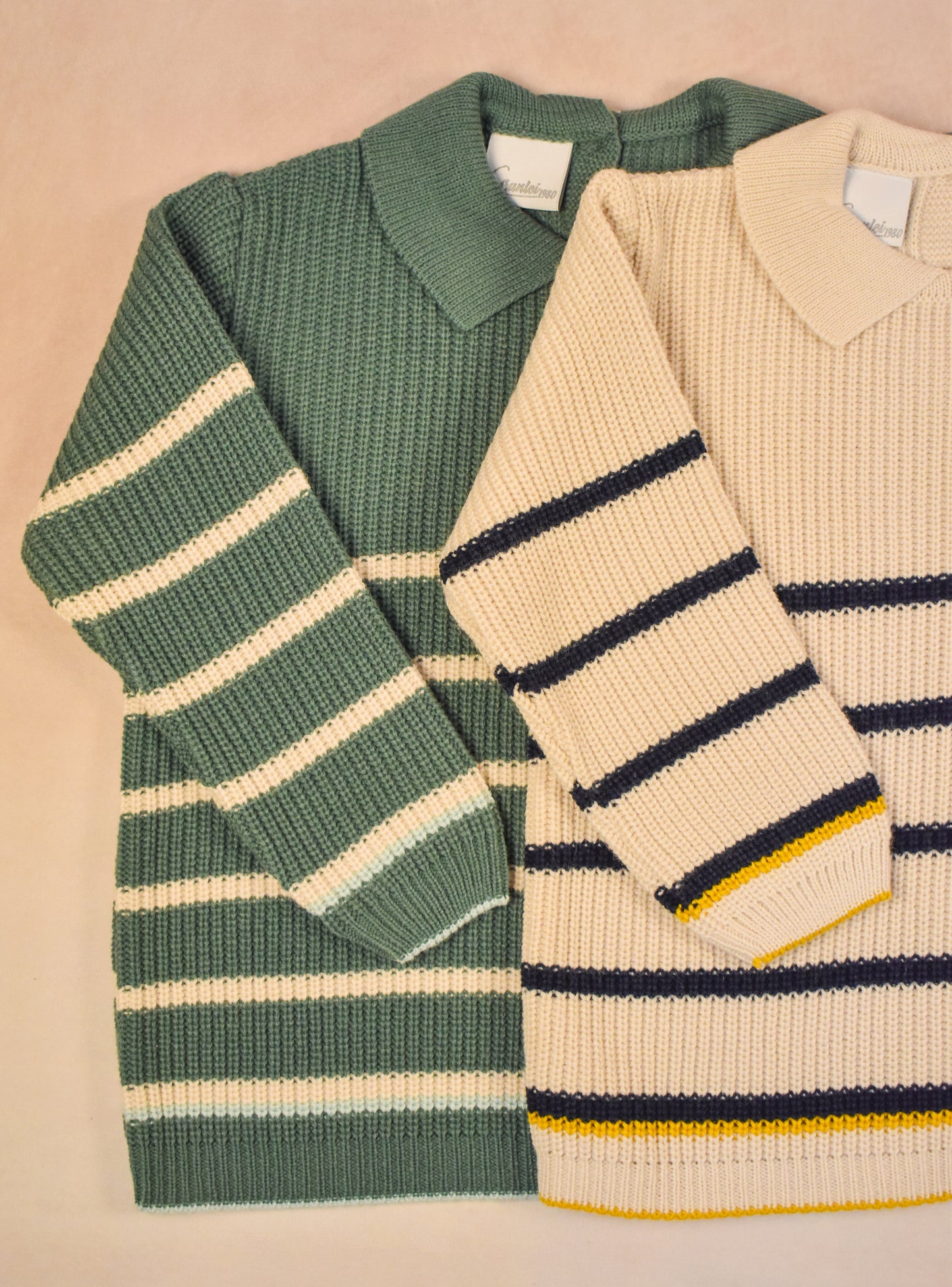 Striped Knit Set, Granlei 1980,.