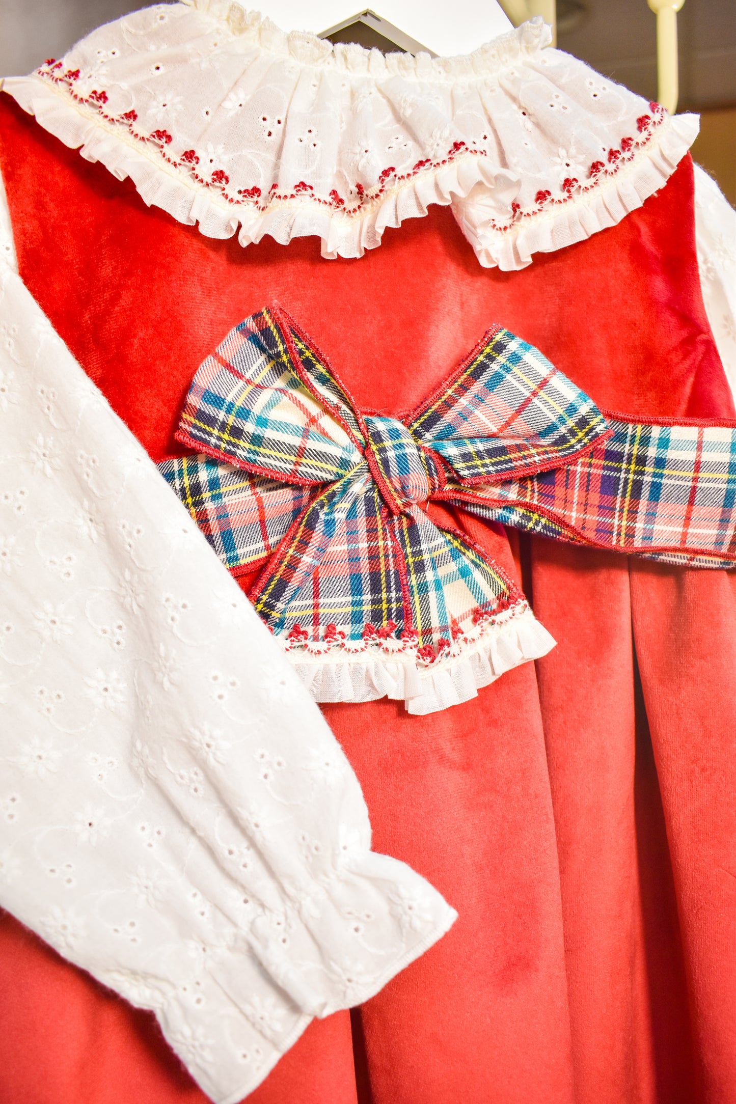 3-Piece Pinafore Holiday Dress