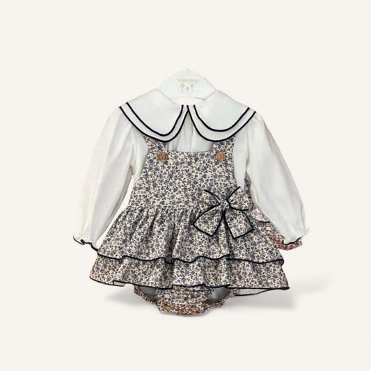 Two-Piece Blue Blossom Suspender (HADA24)