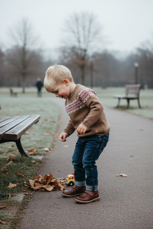 Nordic Knit Sweater - Camel