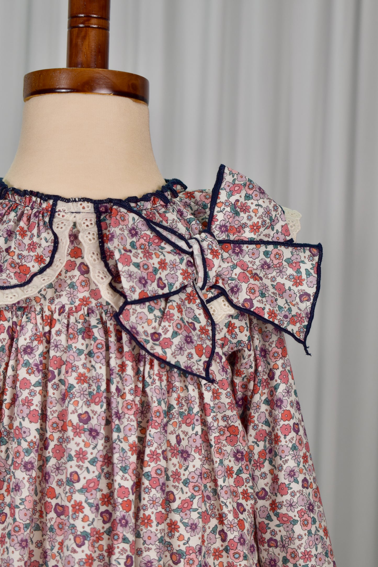 Borgoña Collection: Floral Dress+Bloomer set (HADA93)