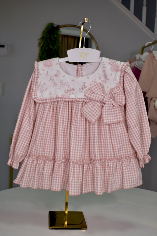 Penelope Collection: Gingham & Toile Dress+Bloomer (HADA18)