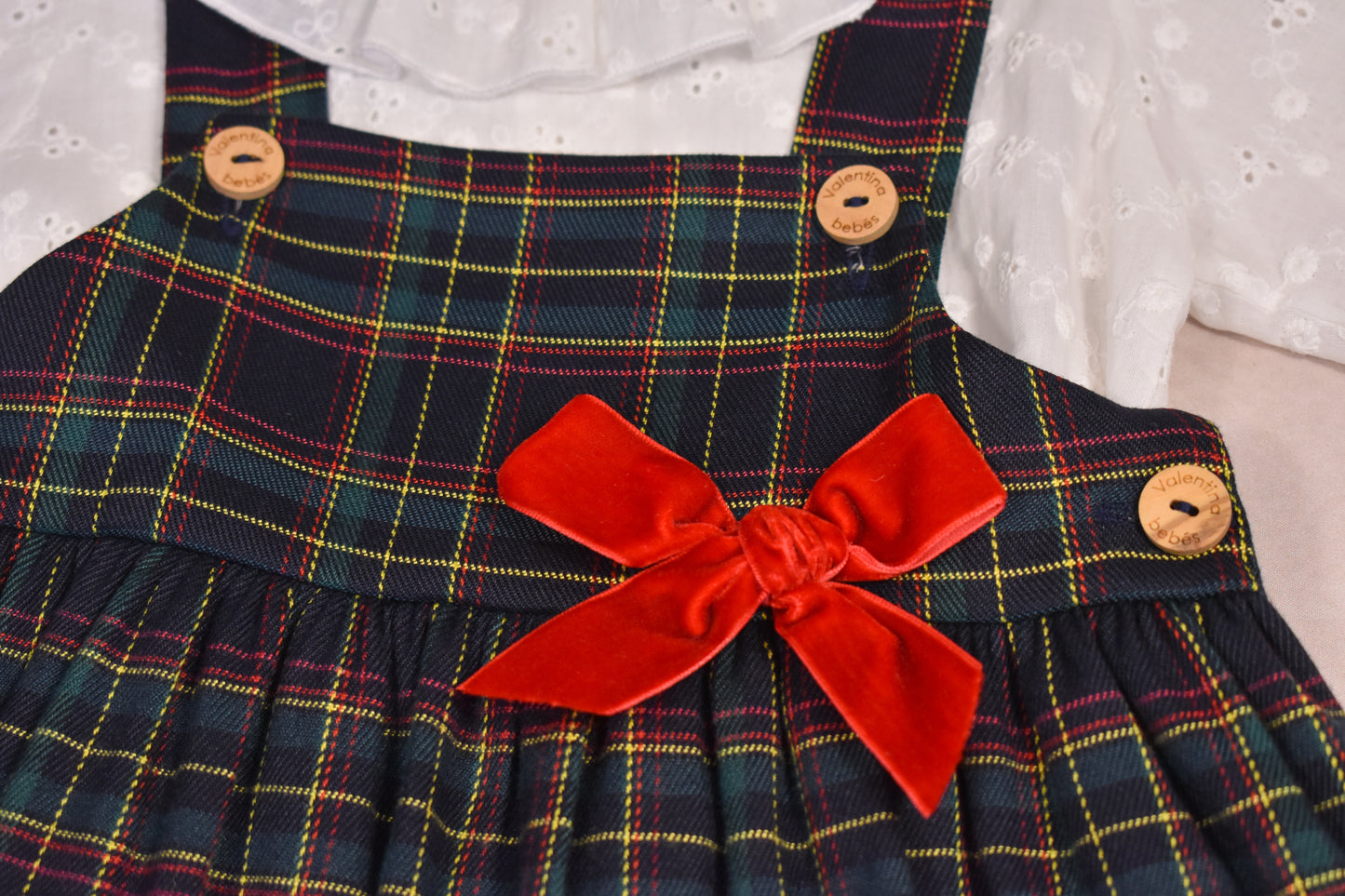 Dark Plaid Set - Suspender (3-Pcs)