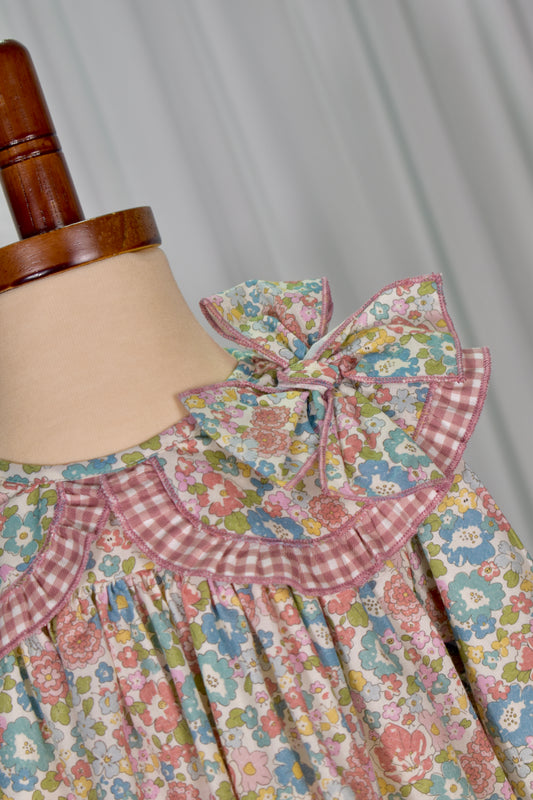 Alana Collection: Floral Dress + Bloomer set (HADA55)