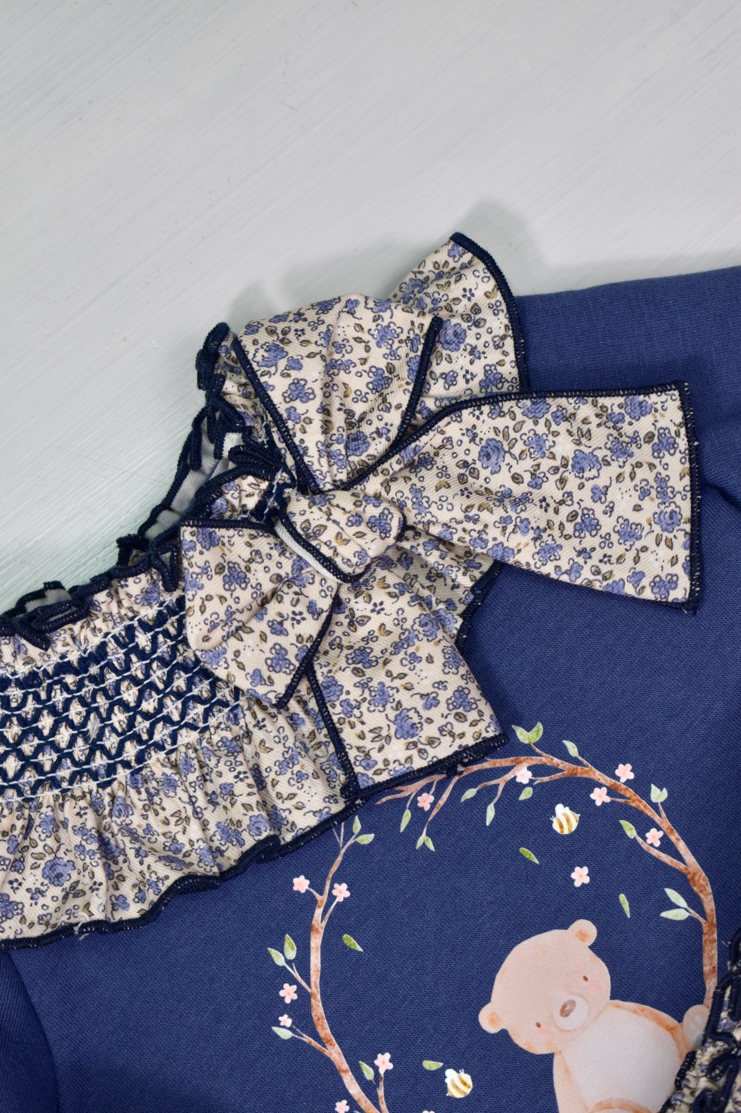 London Collection: 2-piece Floral Bear Set