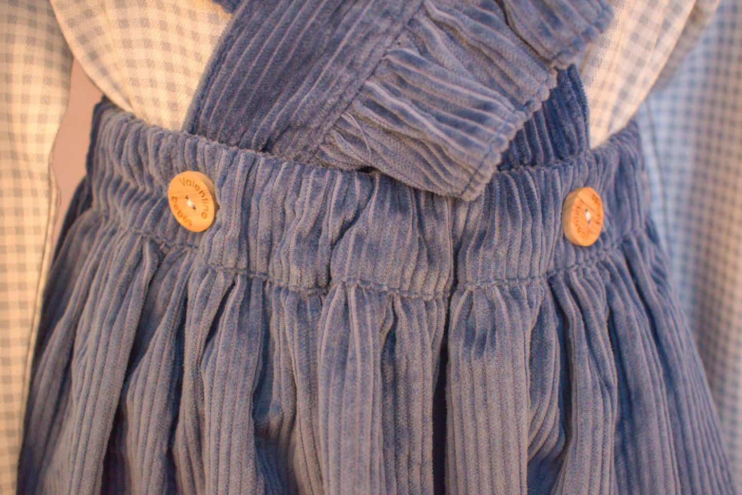 Blue Garden Corduroy Suspender Set (3-Piece)