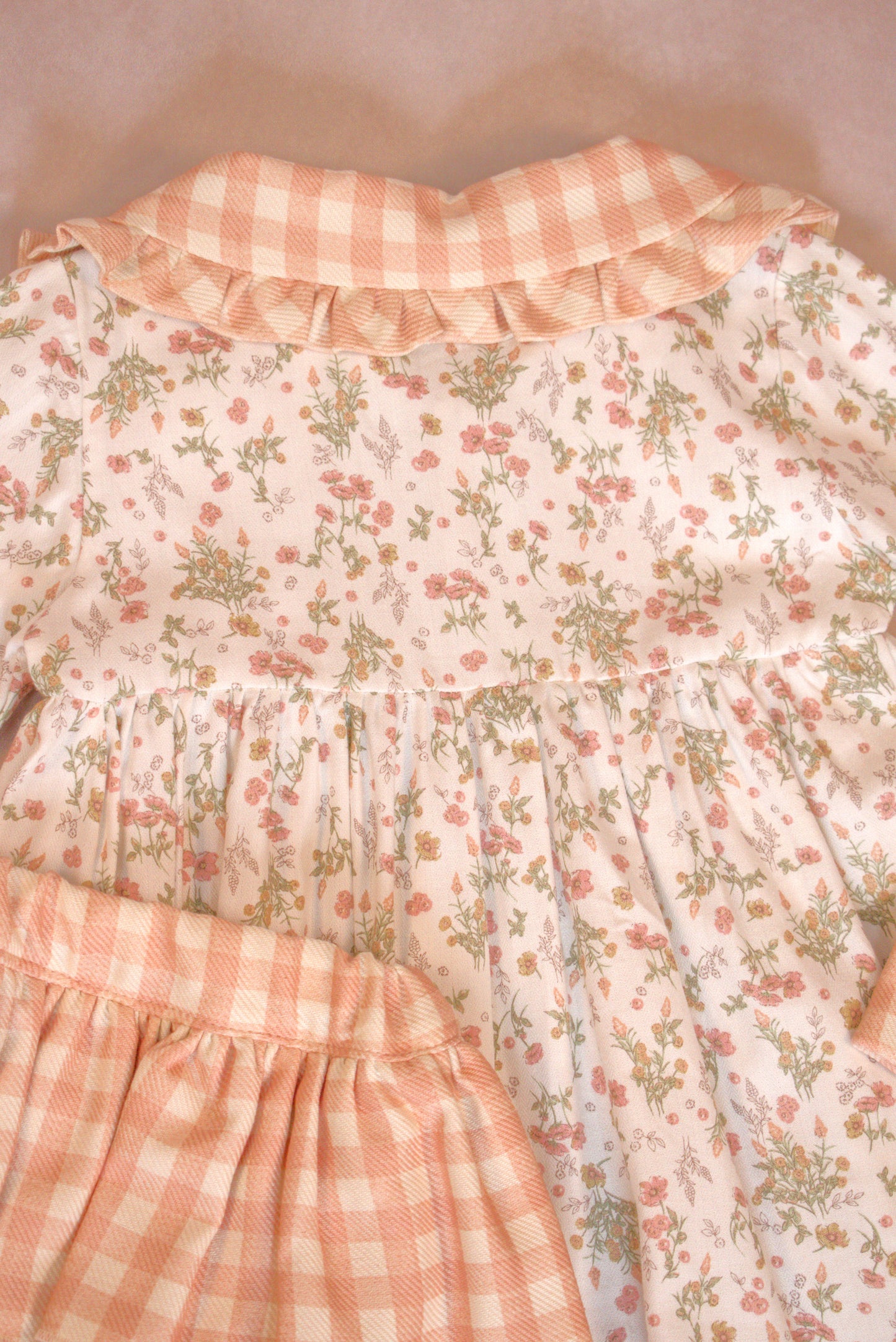 Autumn Rose Gingham Set