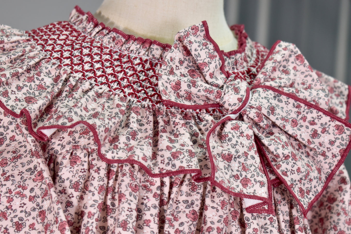 William Collection: Floral Smocked Dress & Bloomer Set (HADA 100)