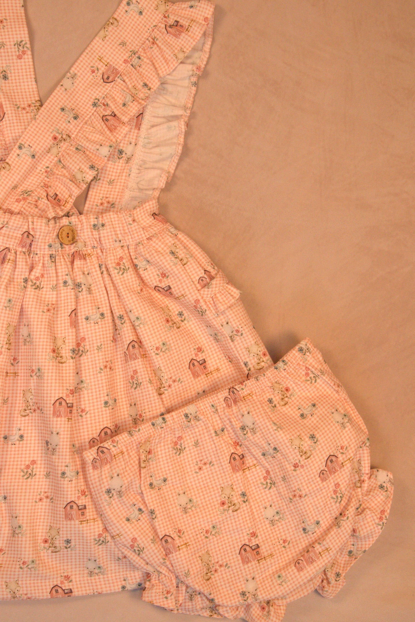 Farmhouse Friends Suspender Skirt Set