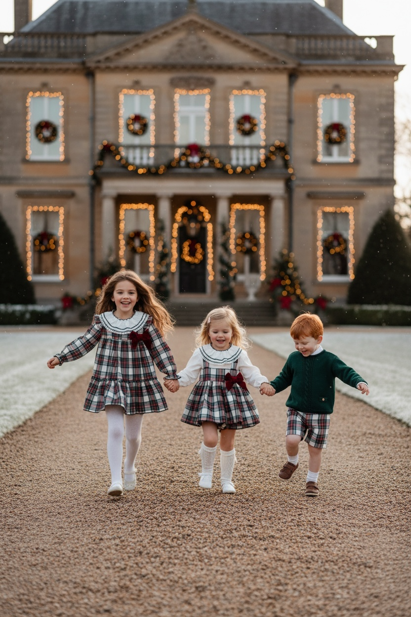 Emerald Holiday Plaid Dress, 2-Piece (HADA110)