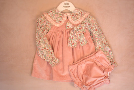 Blushing Garden Corduroy Vintage Rose