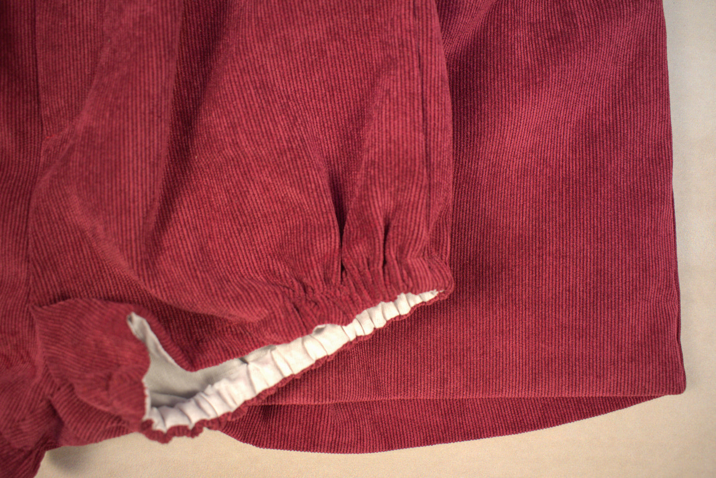 Cranberry Gingham Corduroy Boy Set (2-Piece)