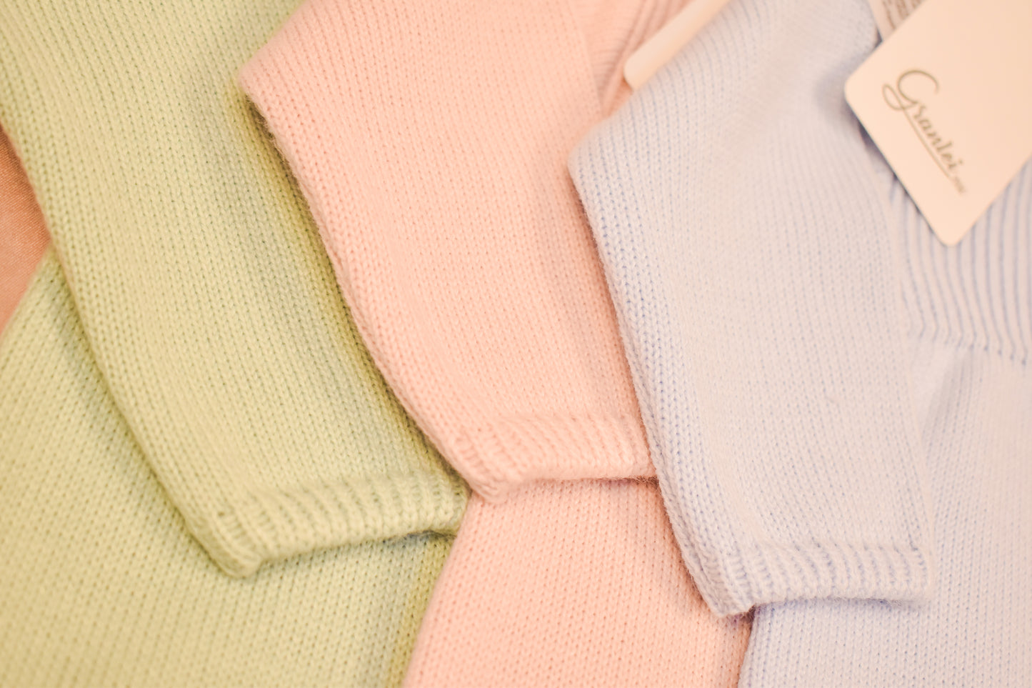 Peter Pan Collar, Knit Footed Romper - Jade