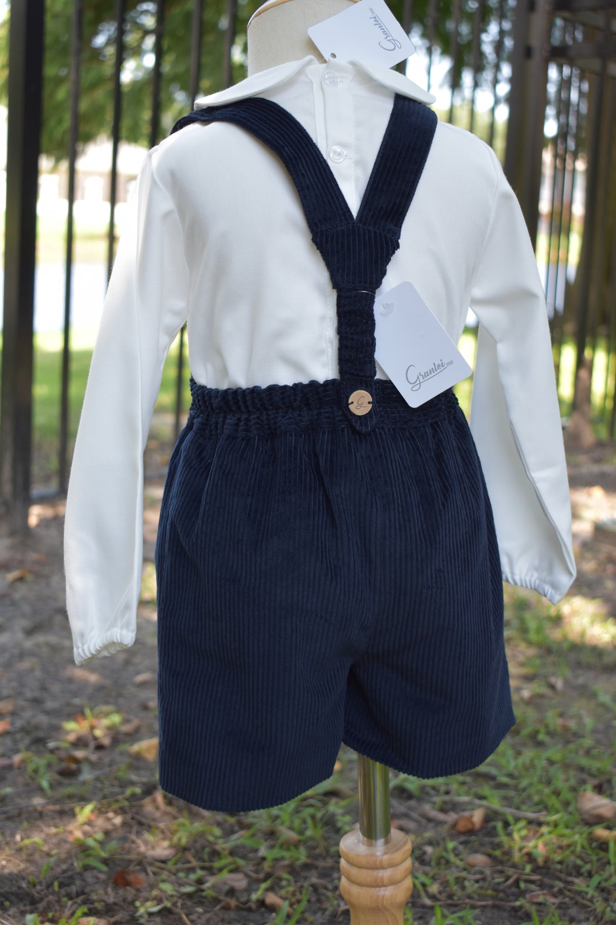 Boys Corduroy Shortall Set by Artesania Granlei