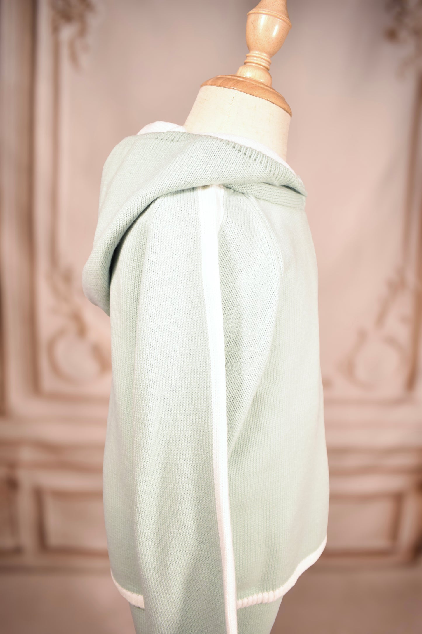Granlei Knit Hoodie Set - Jade/Ivory