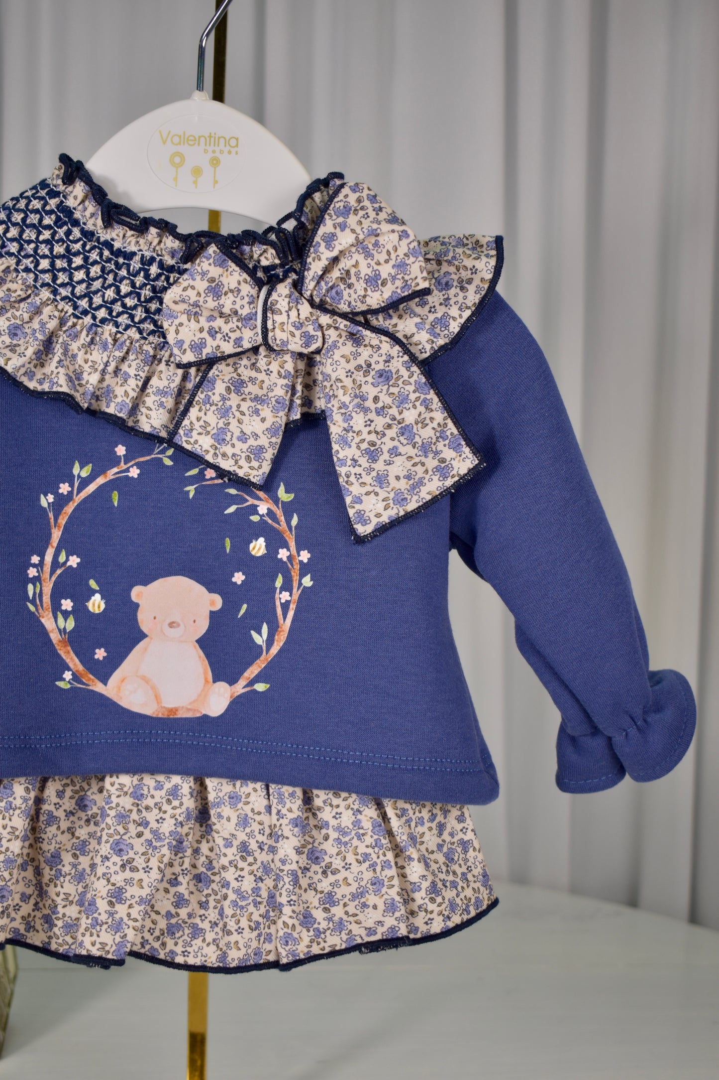 London Collection: 2-piece Floral Bear Set