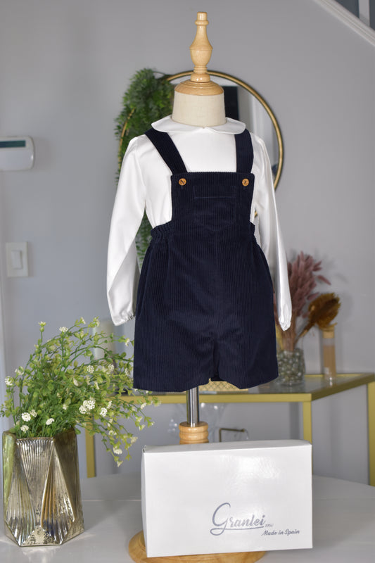 Boys Corduroy Shortall Set by Artesania Granlei