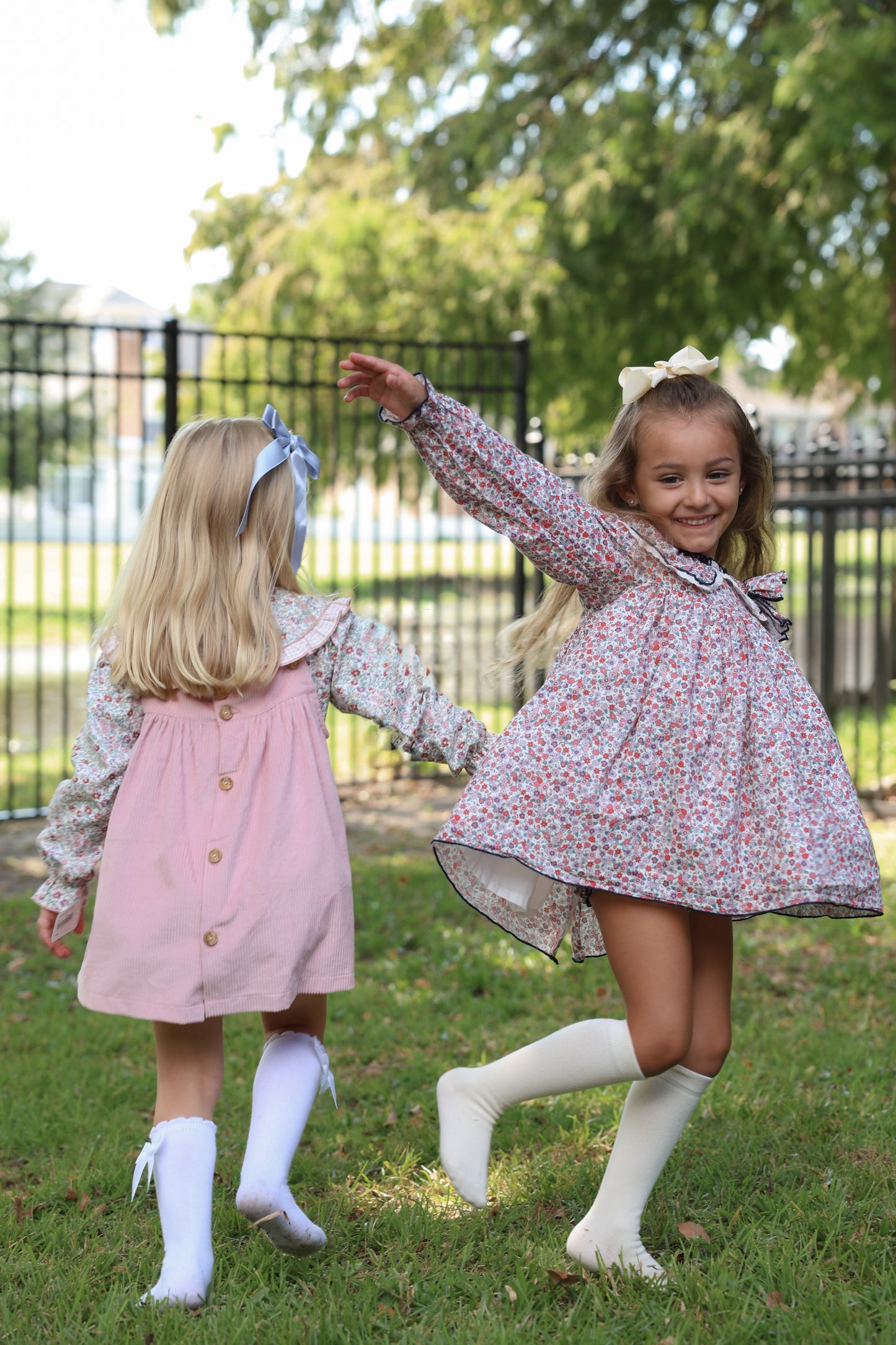 Borgoña Collection: Floral Dress+Bloomer set (HADA93)