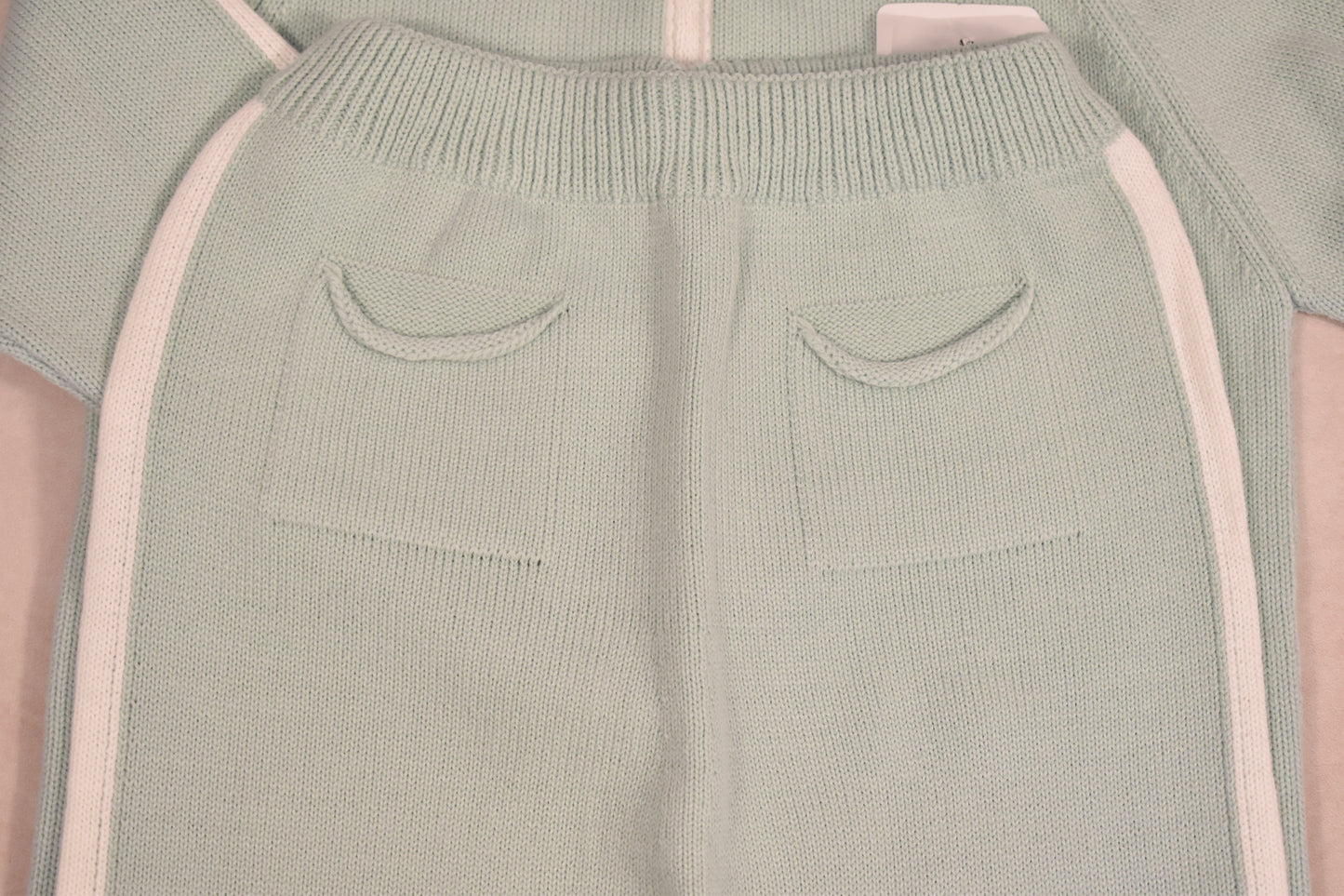 Granlei Knit Hoodie Set - Jade/Ivory