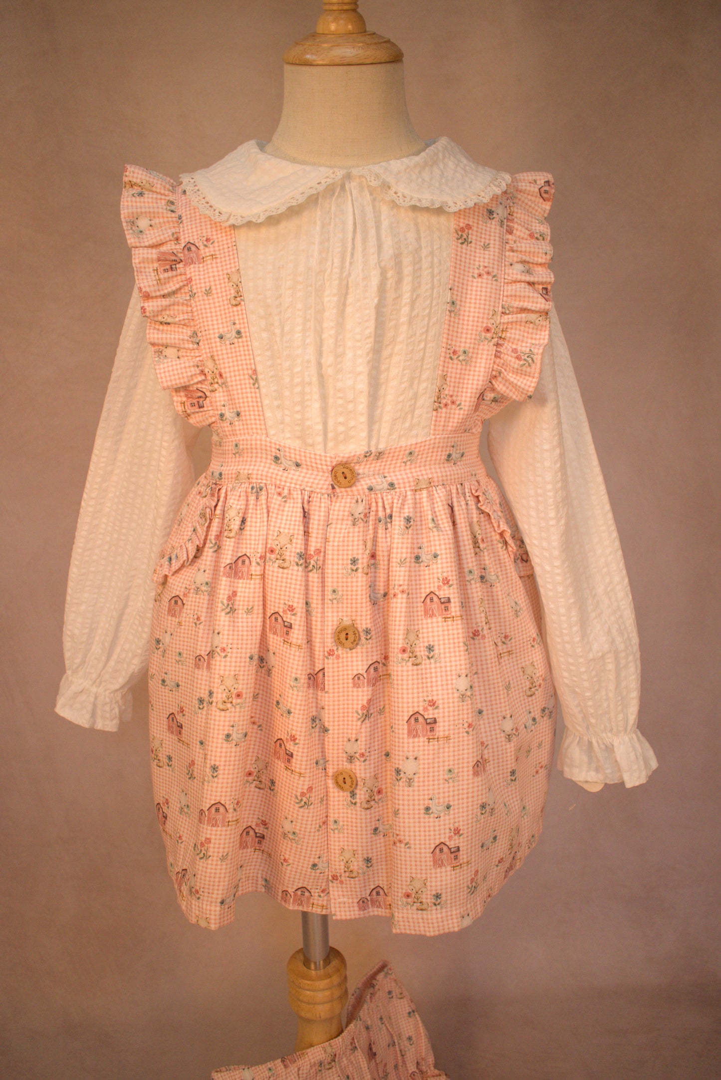 Farmhouse Friends Suspender Skirt Set