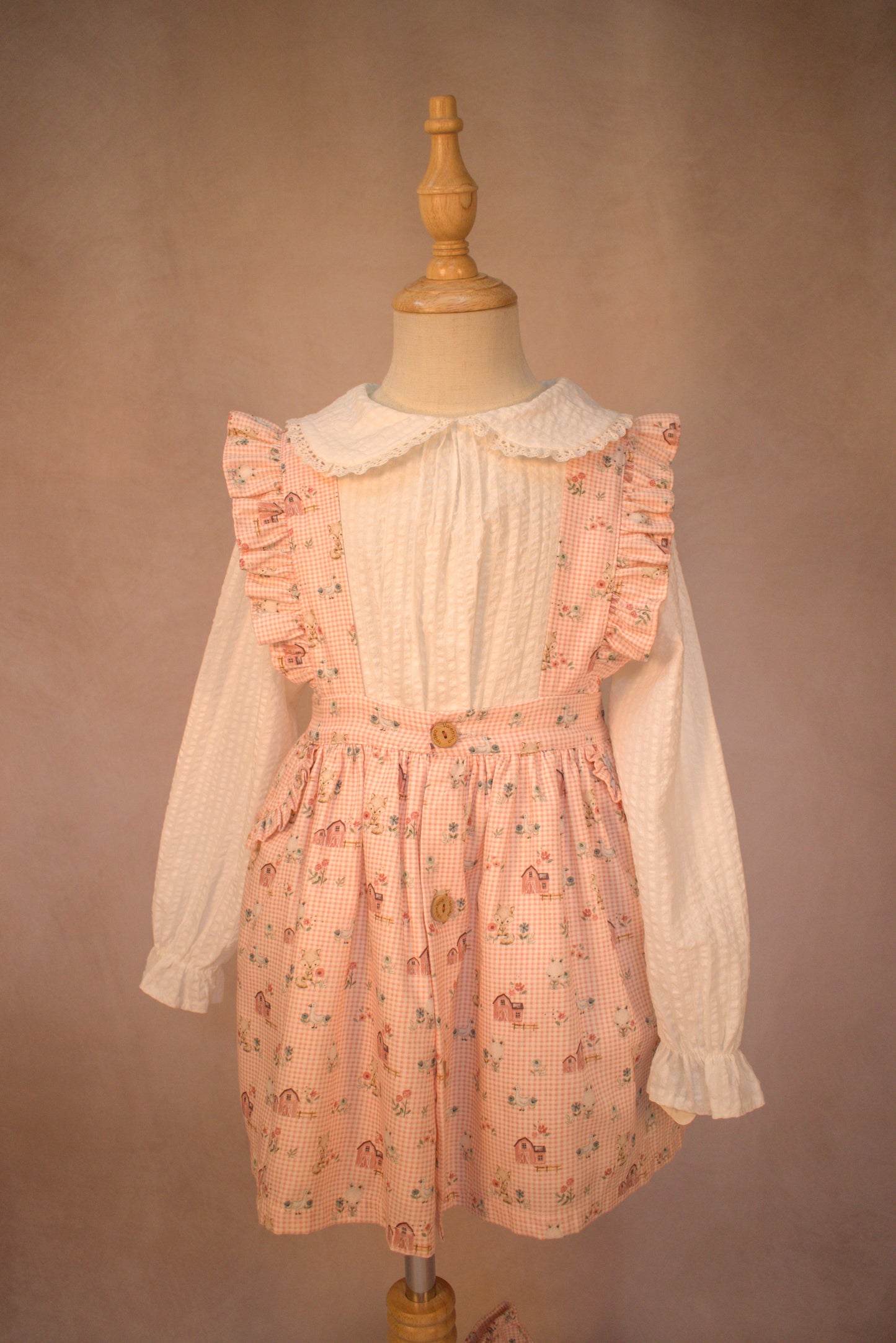 Farmhouse Friends Suspender Skirt Set