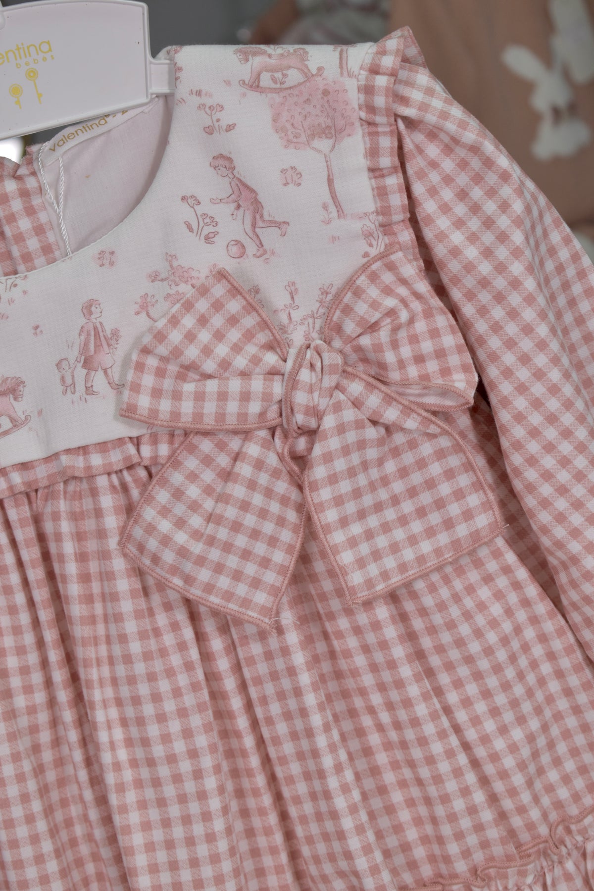 Penelope Collection: Gingham & Toile Dress+Bloomer (HADA18)