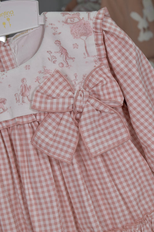 Penelope Collection: Gingham & Toile Dress+Bloomer (HADA18)