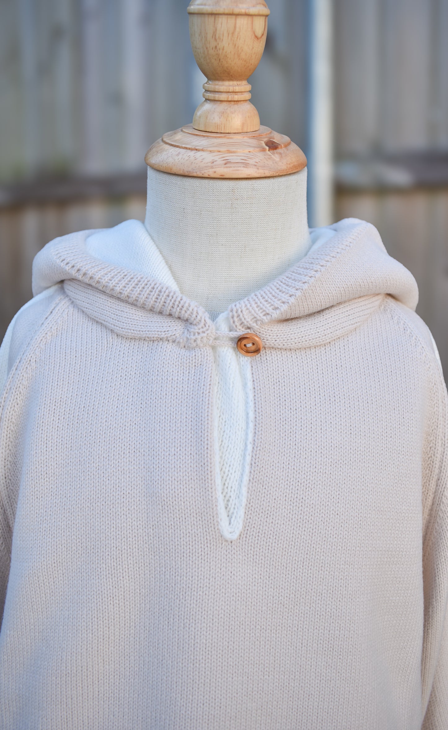 Granlei Knit Hoodie Set - Sand/Ivory