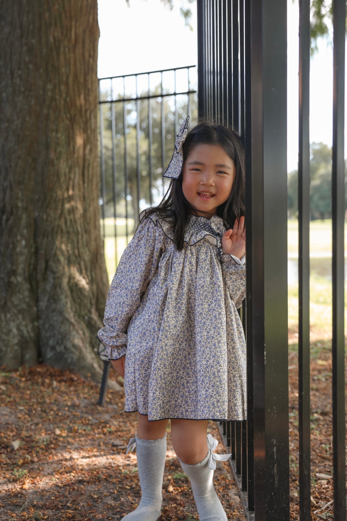 London Collection: Two-piece Blue Blossom Dress (HADA22)
