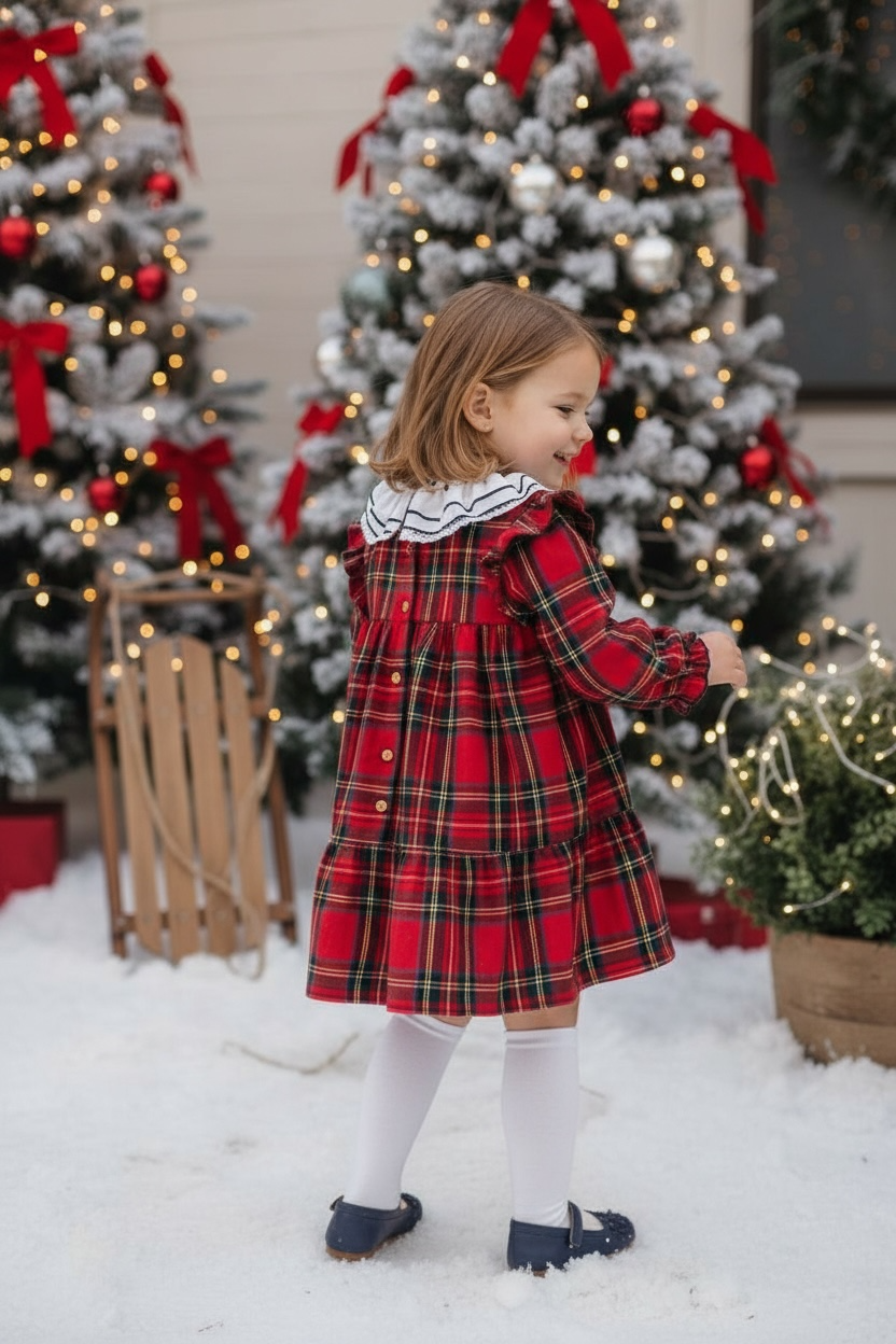 Highland Noel Tartan Dress Set 2 Pieces (HADA102)