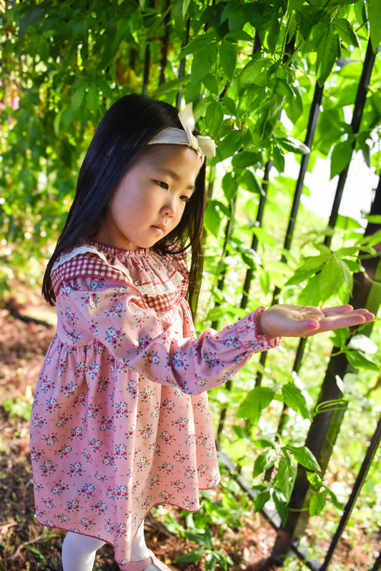 Autumn Rosewood Garden Dress Set (2-Piece)
